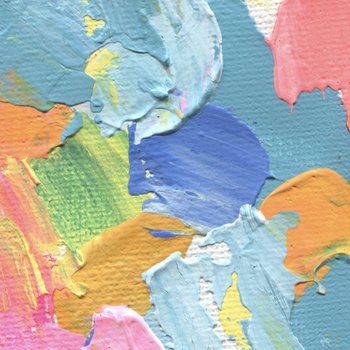 Abstract acrylic and watercolor painting. Canvas background.